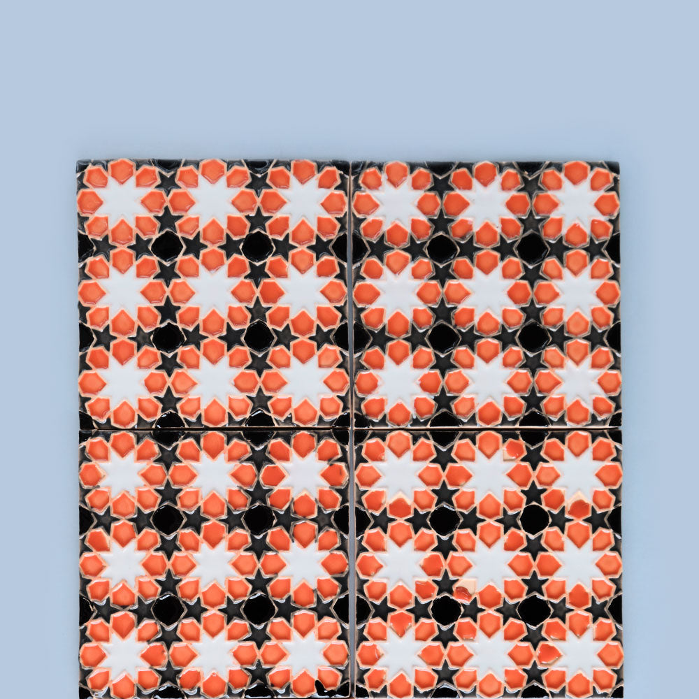 Marrakesh Blackcoral | 14X14X1 Cm